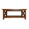 Flash Furniture Jasper Farmhouse Style Solid Wood Coffee Table w/X-Frame Design and Lower Shelf in Walnut LFS-2007-WAL-GG - alternate 3